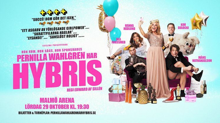 Pernilla Wahlgren återvänder till Malmö Arena med showen HYBRIS!