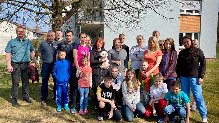 Leben aktuell wie eine große Familie zusammen: 23 Menschen aus der Ukraine wohnen seit vergangener Woche auf dem Gelände der Hephata-Jugendhilfe in Schwalmstadt. 