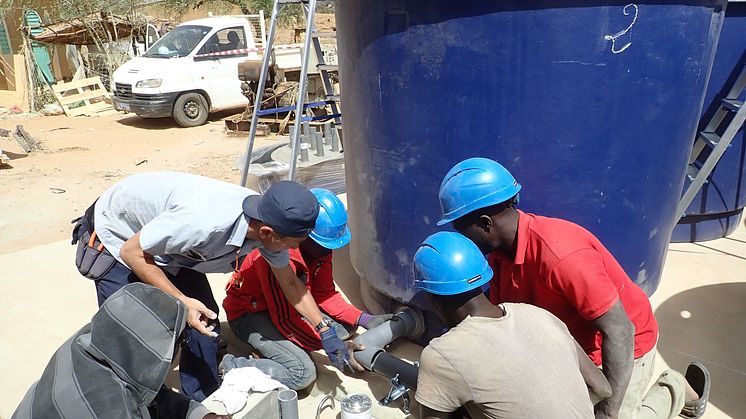 Installation of the Yamaha Clean Water Supply System
