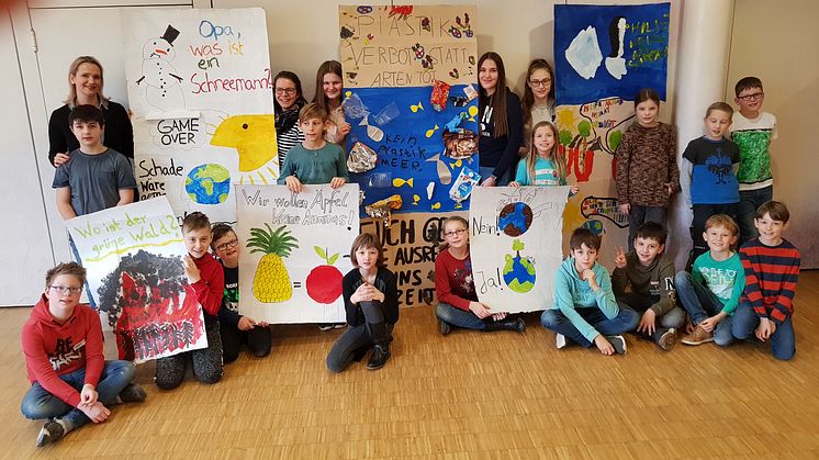 Die Klasse 4 der Biosphärenschule Wittlingen macht Klimaschutz zur Gemeinschaftsaufgabe 