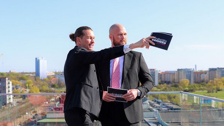Johan Linde (till vänster) och Per Svensson blir kompanjoner när Våningen & Villan blir en del av Croisette Real Estate Partner.