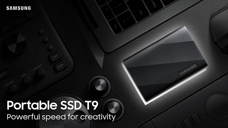 Samsungs bärbara SSD T9 ger proffs enastående prestanda och datatillförlitlighet