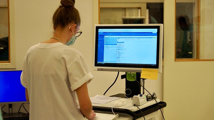 Delar av vårdinformationssystemet Millennium har börjat testas i sjukhusliknande miljö. Foto: Region Skåne