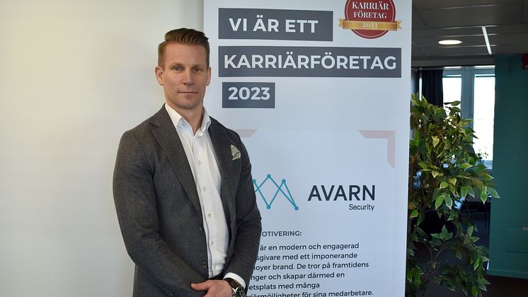 David Larsson, VD på Avarn Security.