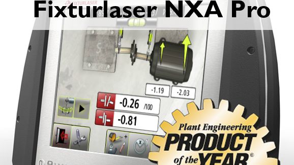 Fixturlaser NXA Pro Laser Shaft Alignment System Wins Plant Engineering Magazine’s Product of the Year 2013 Award