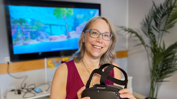 Annika Gustafson är VR-strateg på vård- och omsorgsförvaltningen i Helsingborgs stad. Hennes uppdrag är utveckla och att göra det enkelt att använda VR-tekniken.