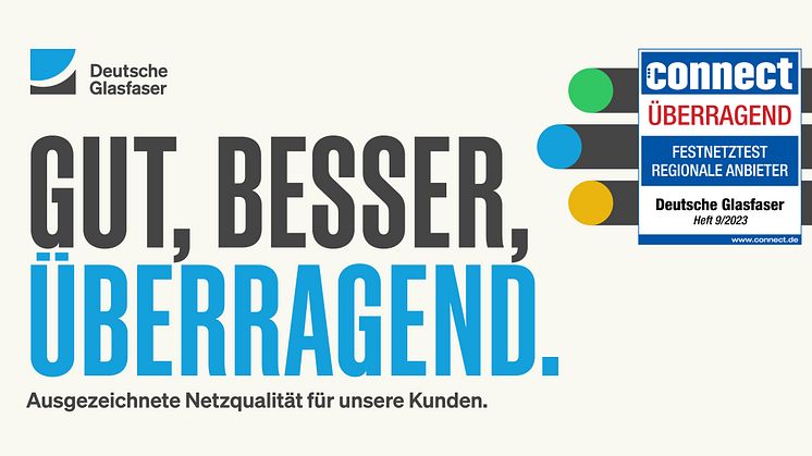 „Überragend“: Das Netz von Deutsche Glasfaser mit Bestnote im Festnetztest von connect ausgezeichnet