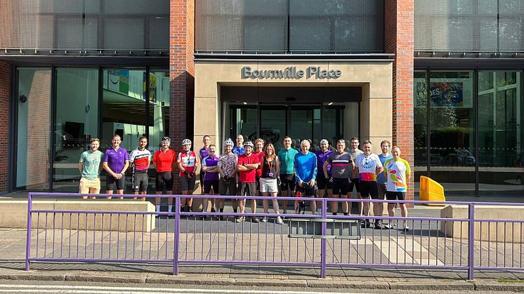Eighteen employees at Mondelēz International have completed an extensive bike ride to raise funds for local homelessness charity, St Basil’s. 