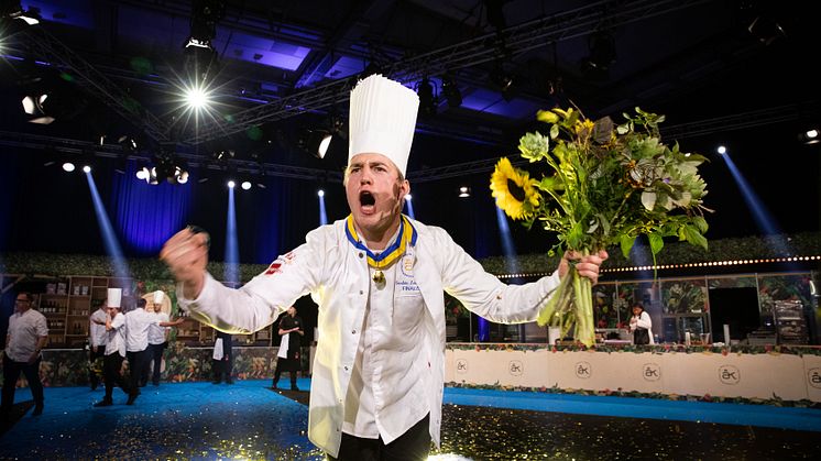 Gustav Leonhardt är Årets Kock 2021. Foto: Anna Björkegren