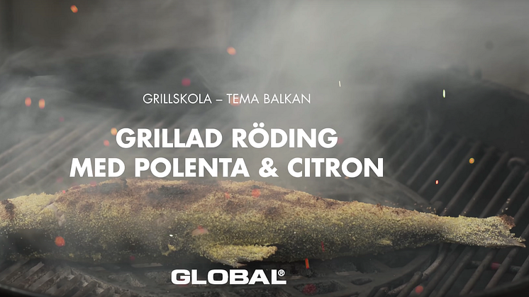 Global grillskola - Röding med polenta, citron & potatissallad