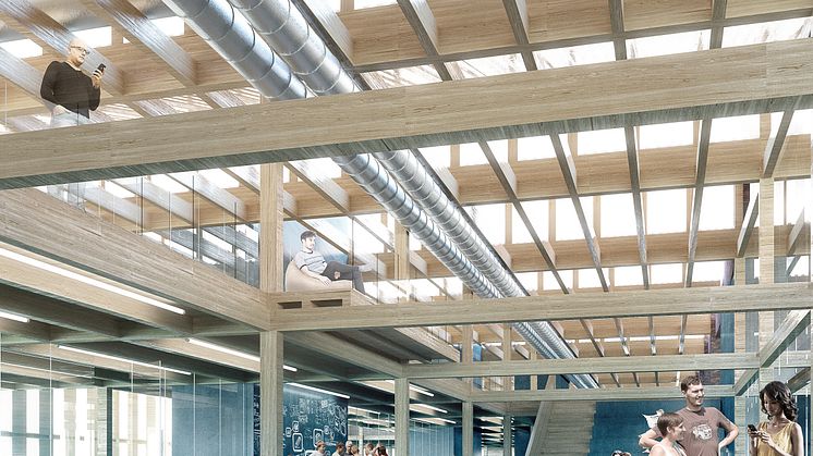 Arkitemas prosjekt Tiller VGS i Trondheim kan bli en inspirasjon til ungdomsskolen i Sofiemyr