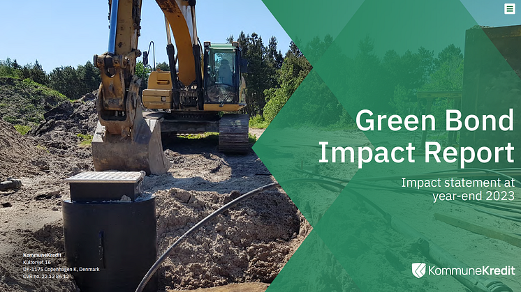 KommuneKredit publishes Green Bond Impact Report - Impact statement at year-end 2023