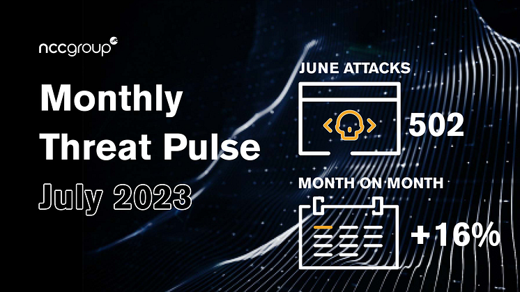 NCC Group Monthly Threat Pulse - July 2023