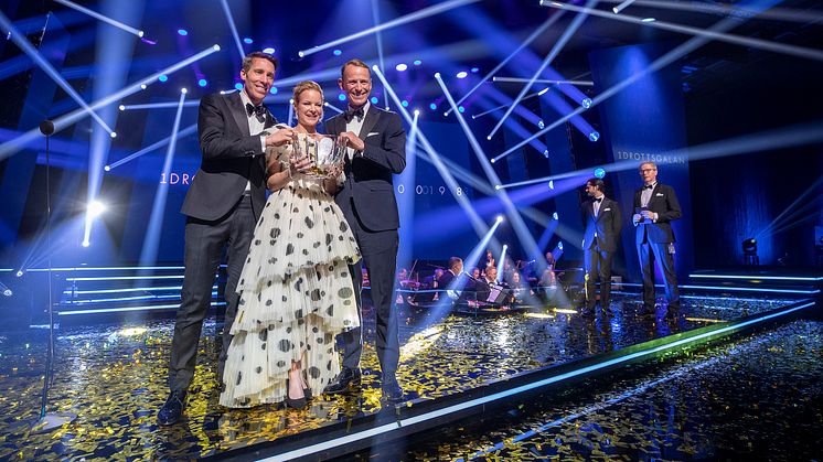 Det svenska folket utsåg hopplandslaget till vinnare av Jerringpriset 2021. Foto: Roland Thunholm.