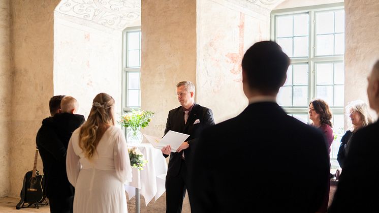 Drop in-bröllop på Kalmar Slott  