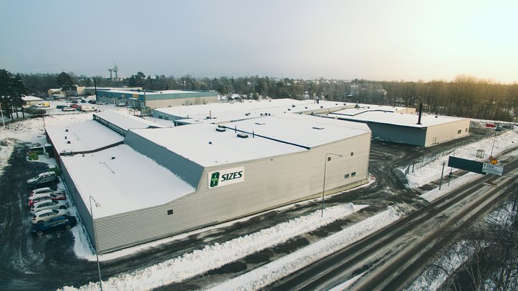 Sizes nya fabrik på Östersjövägen 1