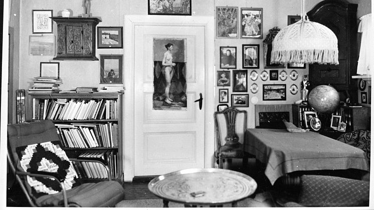 Det orirginale atelieret slik det var i hjemmet til Alf Lundeby. Foto: Leif Didrik Stavdahl/Maihaugen