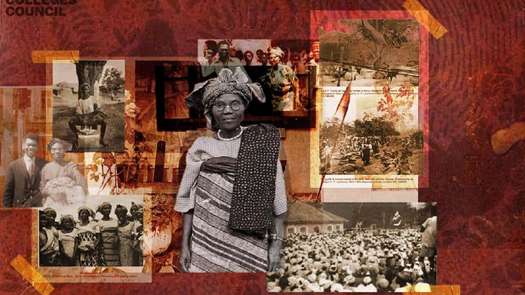 Images of Funmilayo Ransome-Kuti, taken from Northumbria student Dede Arisekola's winning research project