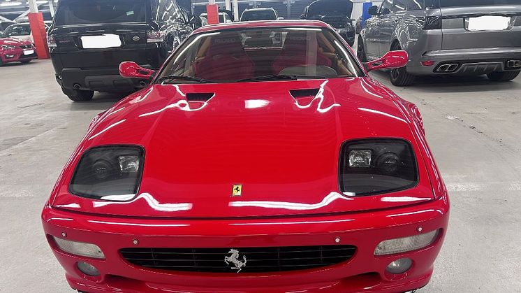 [The recovered Ferrari F512M]