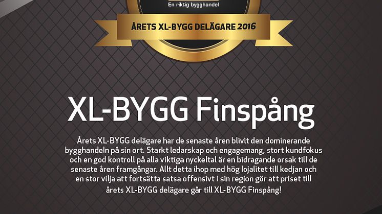 Årets XL-BYGG delägare 2016