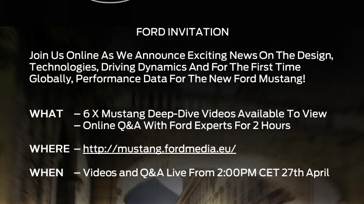Ford inviterer til "Under the Skin"