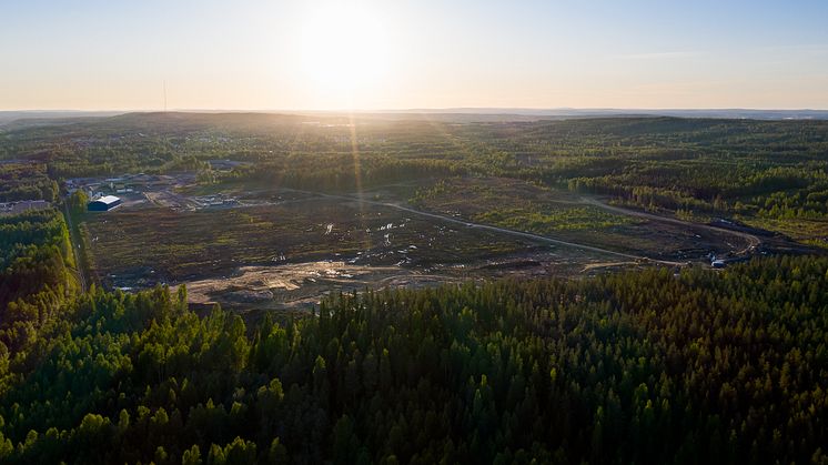 Industriområdet Skellefteå Site East. Foto: Jonas Westling