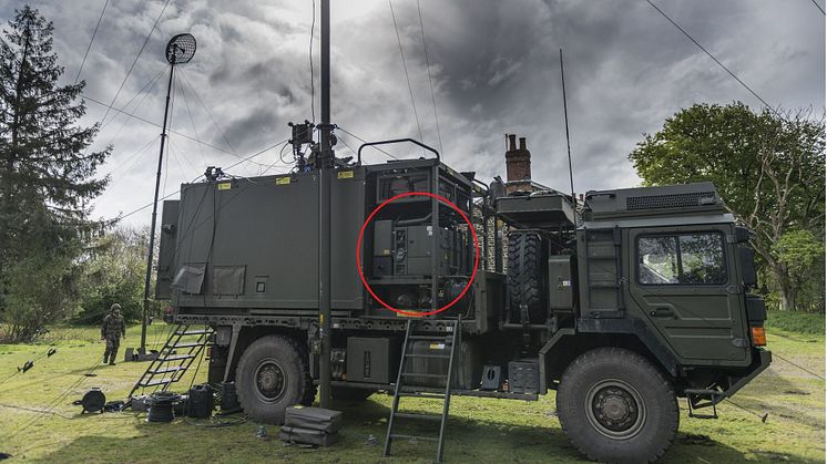 Military vehicle application fitted with Fischer Panda UK generator equipment 