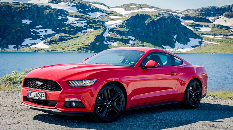 Endelig har nye Ford Mustang kommet til Norge