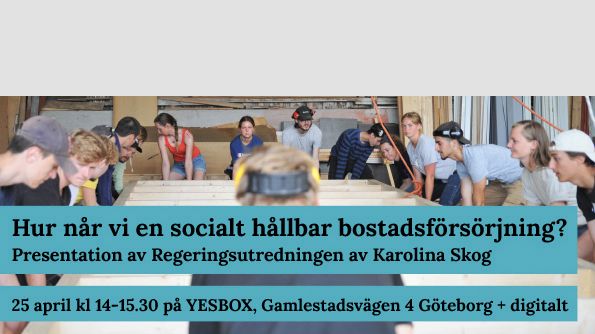 Välkommen på seminarium om socialt hållbara bostäder