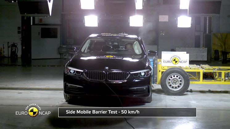 BMW 5-Series Euro NCAP testing 2017