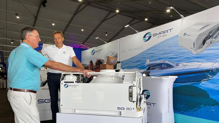 Smartgyro booth at the 2021 Fort Lauderdale International Boat Show