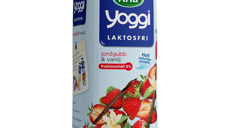 Arla Laktosefri Yoggi med jordbær og vanilje