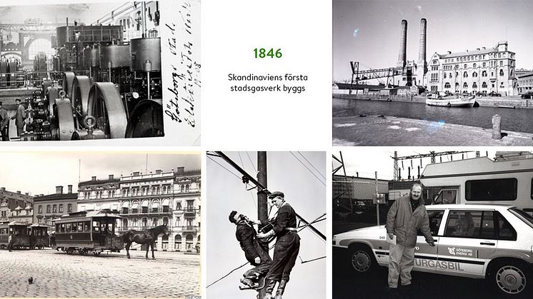 Pressmeddelande: Göteborg Energi firar 400-åringen med historiska bilder och berättelser