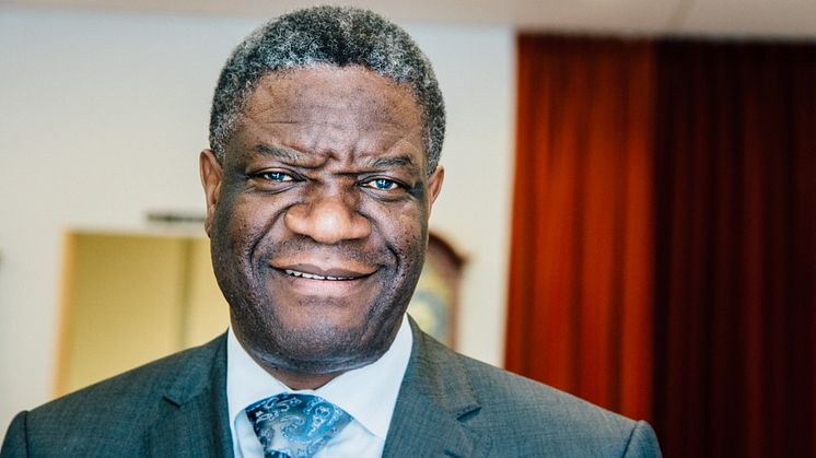 Denis Mukwege vinnare av årets Nobels fredspris. Foto: PMU Mikael Jägerskog