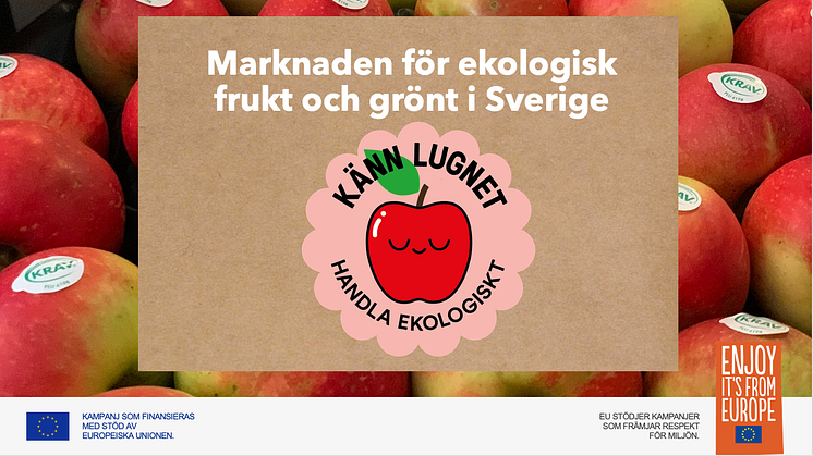 Ny marknadsrapport om "Marknaden för ekologisk frukt och grönt i Sverige"