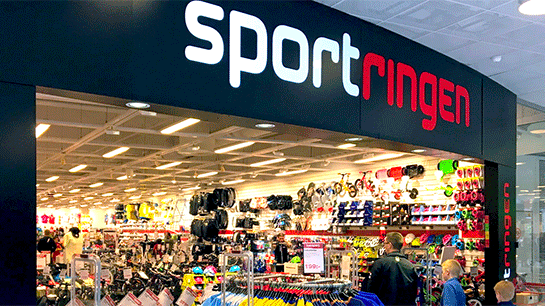 En av Sportringens många butiker 