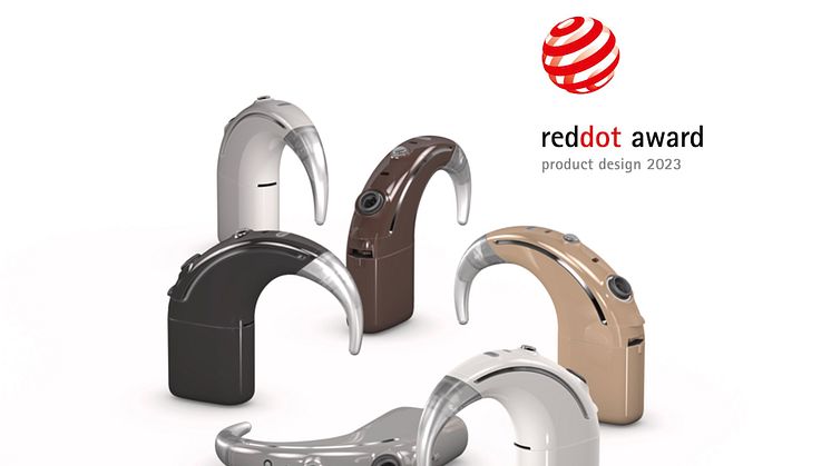 Red Dot Award 2023 für Cochlear™ Nucleus® 8 – wegweisender Cochlea-Implantat-Soundprozessor erhält internationales Siegel für hohe Designqualität (Fotos: Cochlea Ltd.)