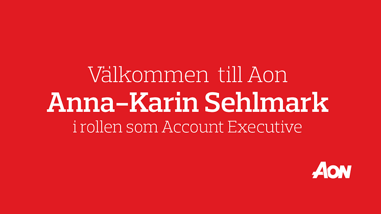 Aon har rekryterat Anna-Karin Sehlmark