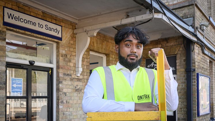 Jahead Hussain is part of a new mobile assistance team providing assistance at Sandy, Arlesey and Biggleswade stations