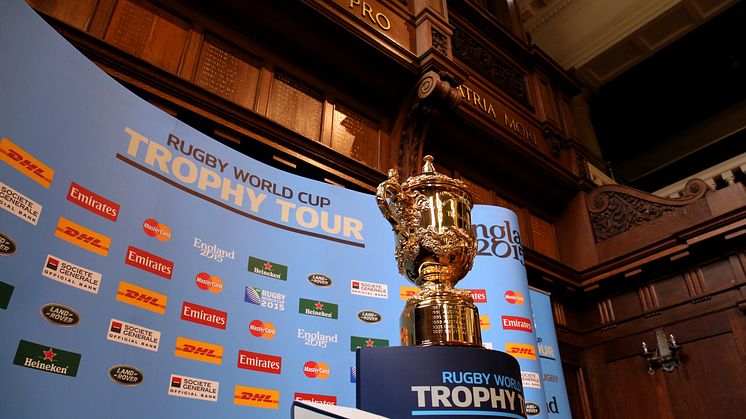 Northumbria welcomes iconic Web Ellis trophy ahead of Rugby World Cup