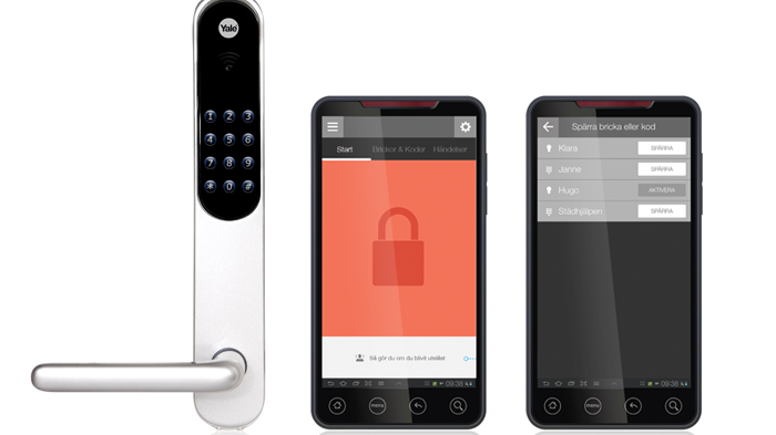 Nu kan lägenhetsdörren få ett elektroniskt lås - lås med en mobil-app