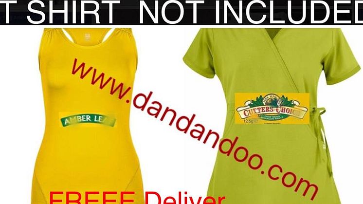 Illegal tobacco was advertised on t-shirts