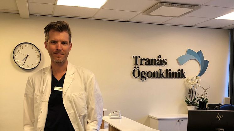 Markus Karlsson, ögonläkare och grundare av Tranås Ögonklinik