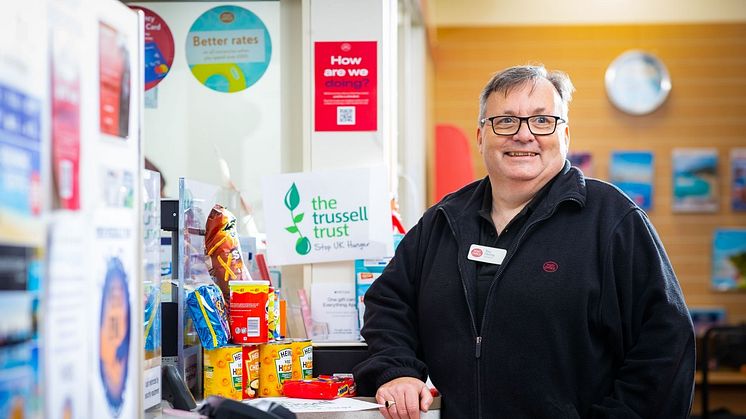 Post Office renews partnership with the Trussell Trust aiming to donate over £330,000 in the toughest winter yet for the charity