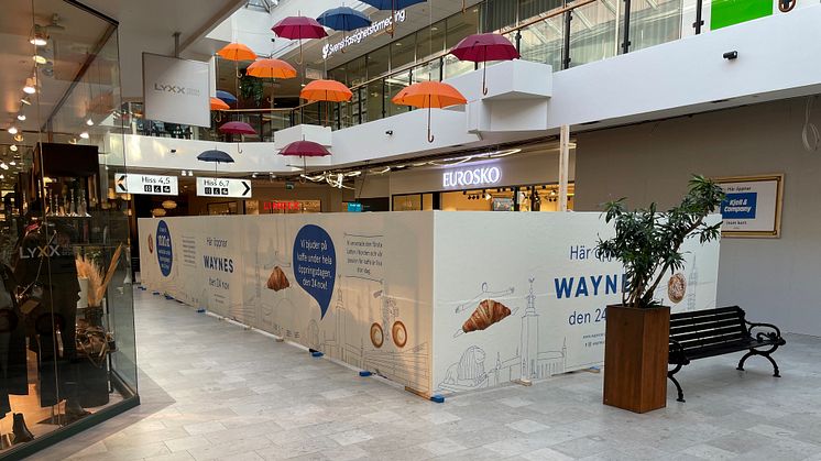 Waynes Coffee öppnar en ny mötesplats för besökarna i Mörby Centrum