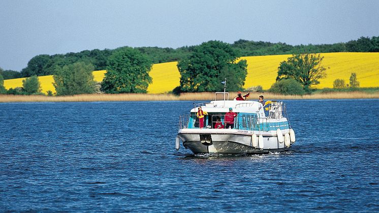 Husbåt på Mecklenburgische Seenplatte