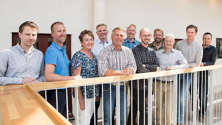 BizMakers affärsrådgivare Monica Vestberg, Pelle Berglund, Jan Röhlander och Johan Vestberg tillsammans med deltagarna i Forest Business Accelerator 2018