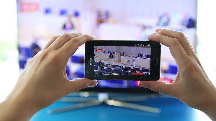 Samsungs app Smart view gör mobilen till en extra tv