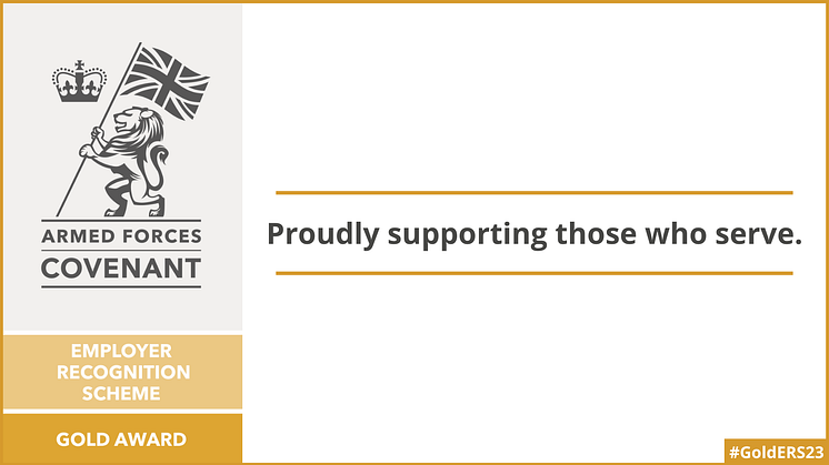 Gold - Proudly supporting graphic