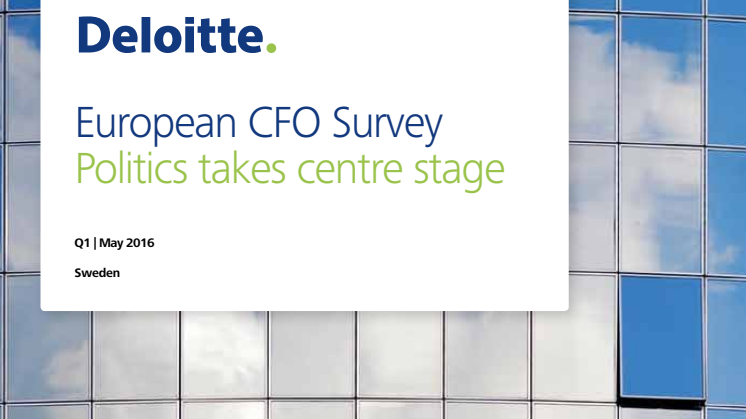 European CFO Survey Q1 2016